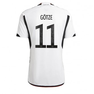 Tyskland Mario Gotze #11 Hemmatröja VM 2022 Korta ärmar
